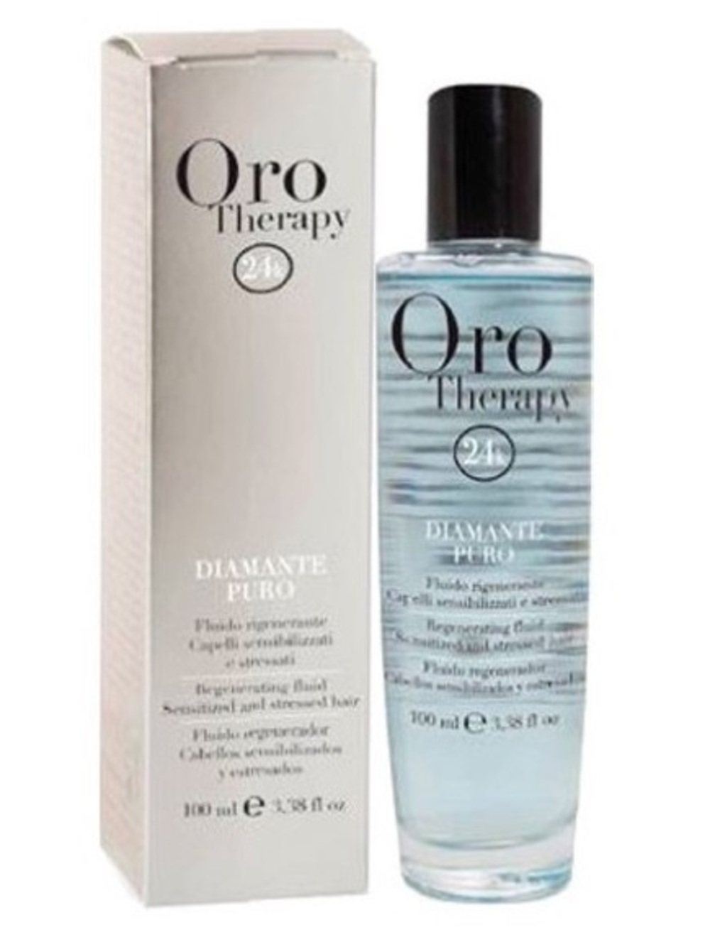 Fanola Oro Therapy 24k Diamanté Puro Regenerating Fluid 100ml BNWT